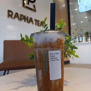 &quot;Purple Signature&quot;, has fresh taro root and a creamy and salty sweet profile, loved it!