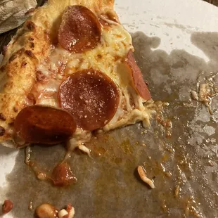 Personal pan pizza w/ pepperoni.