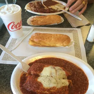Veal Parmesan and Cannelloni