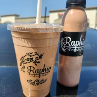 Iced Salted Caramel Mocha and Drinking Chocolate