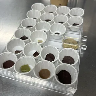 Chocolate samples