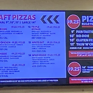 posted menu as of 5/2022