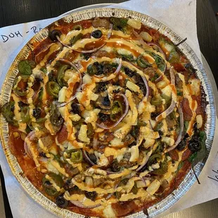 No dough pizza