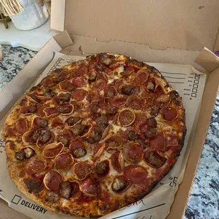 pizza, food