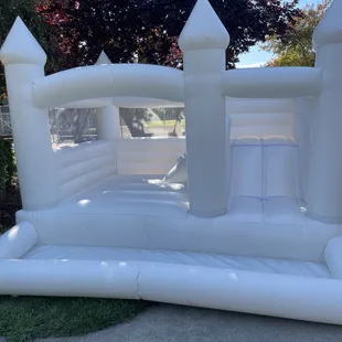 White castle with slide bounce house