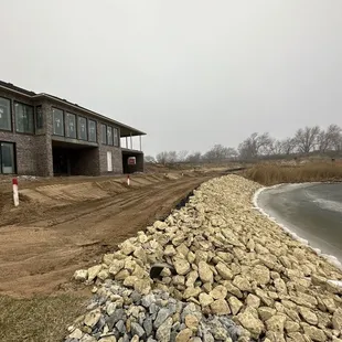 Drain and beach work