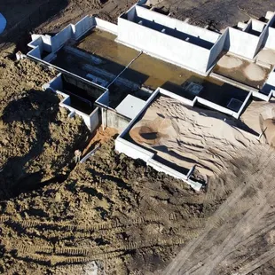 Sewer line, water line, and backfill