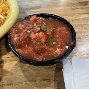 Down side- taco sauce- we are used to salsa so ordered some pico de Gallo and made our own. You guys should make this!!