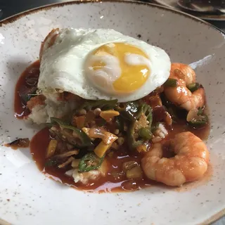 Shrimp and Grits Plate