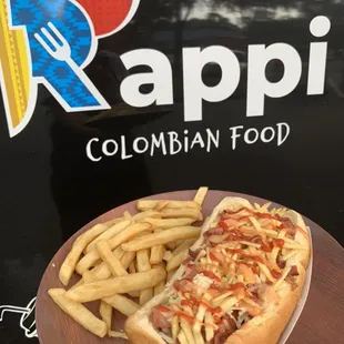 Hot dog Colombian style