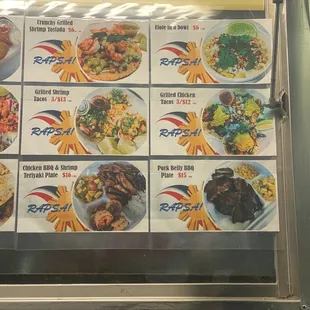 the menu