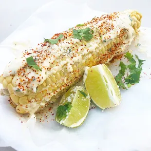 Freshly made elote