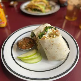 Veggie burrito
