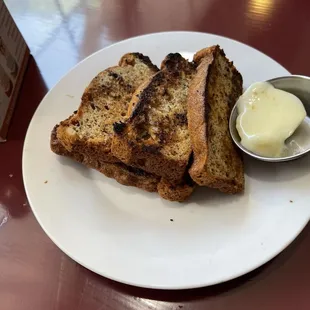 Toasted homemade banana bread!