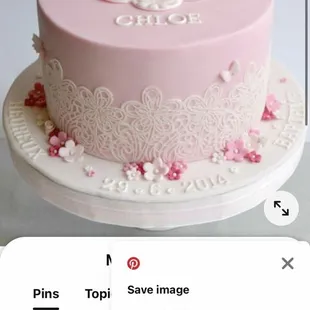 The cake design I asked repeatedly if she thinks she can do...