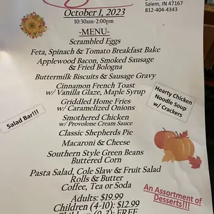 They are starting a Buffet soon. Looks awesome