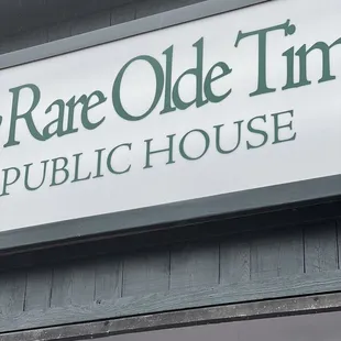 a sign for a public house