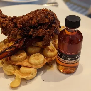 fried chicken and waffles