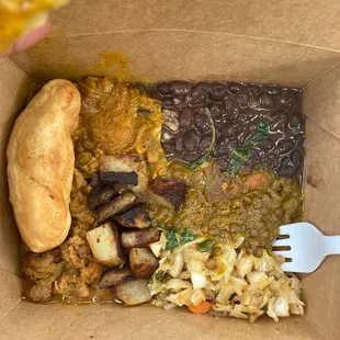 a plate of food