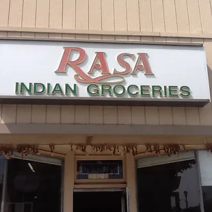 Front side of Rasa Indian Grocery