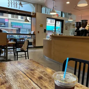 Cold brew (5), ordering counter at right.