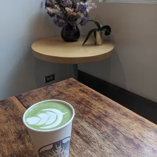 Matcha latte, 12 oz