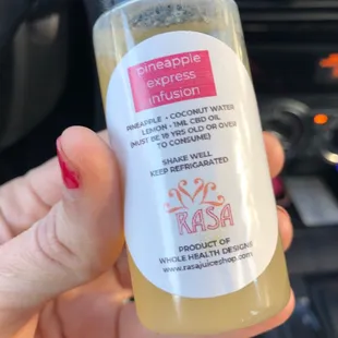 CBD oil elixir that helps my back pain tremendously.