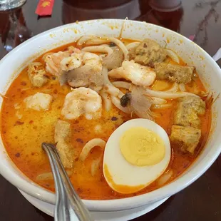 Laksa with chicken