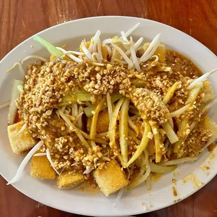 Fried Tofu &amp; Peanut Sauce