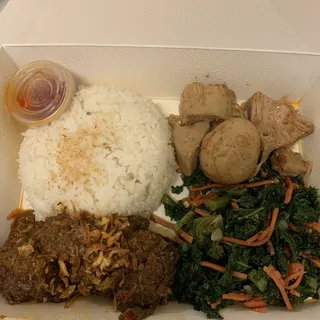 Beef Rendang Rice Platter