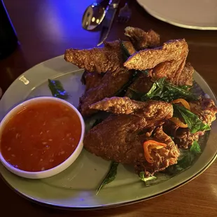 Ayam berempah. Malaysian style wings.