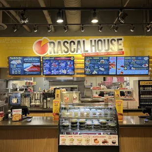 the inside of the restaurant