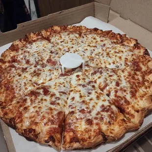 Post-Cavs victory bargain cheese pies, yum!