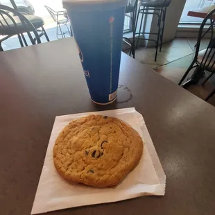 $2 Chocolate chip cookie the size of my hand!!  Best cookie deal in Cleveland!!