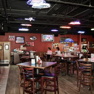 people sitting at tables