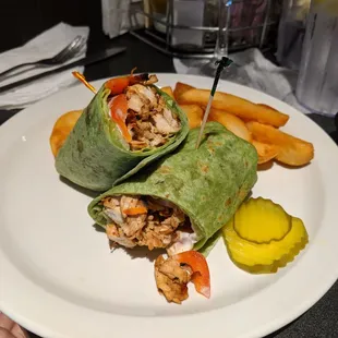 Spinach chicken Hawaiian jalipeno wrap.