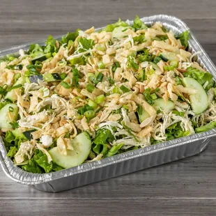 a salad in a container