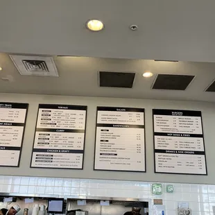 Menu as of 9/13/24