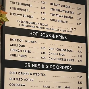 Menu board 3 of 4 22 Nov 23