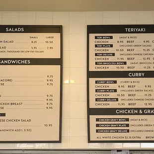 Menu Boards  06-04-2024