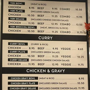 Menu board 2 of 4 22 Nov 23