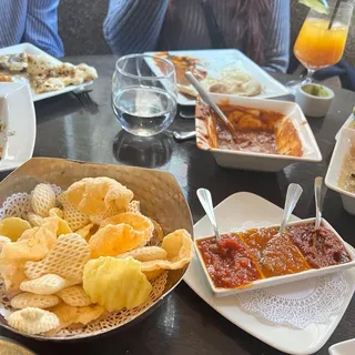 Tomato, golden raisin chutney