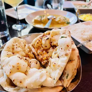Garlic and Truffle Naan Bread