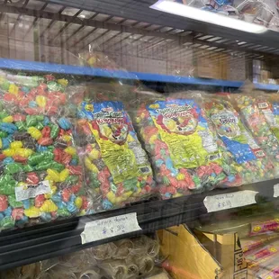 a display of candy