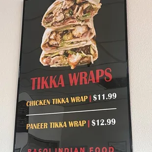 Tikka Wraps