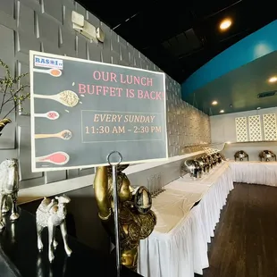 Lunch Buffet  Every Sunday  11:30AM -2:30PM