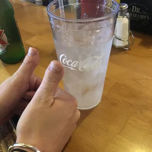 Holy shoot! Great cups, ice couldn't be colder, straws are straws and that water... I tell you what. Best water I ever did have.