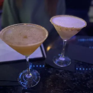 Apple cider and pumpkin pie martinis