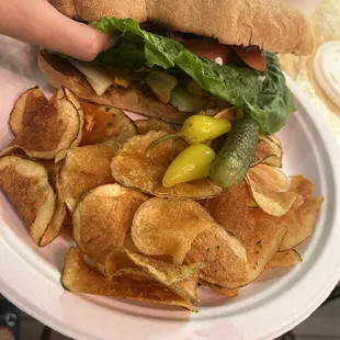 Chicken Torta &amp; House Made Chips