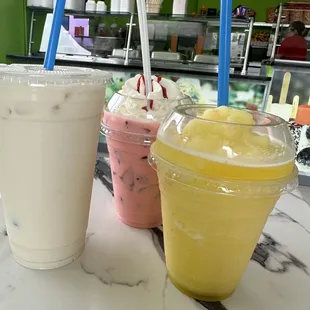 Horchata , Fresas con Crema,